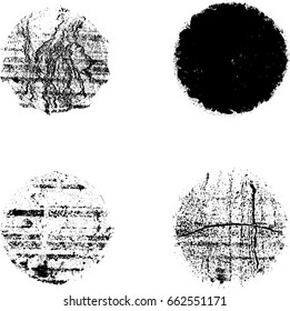 Grunge post Stamps Collection, Circles. Banners, Insignias , Logos, Icons, Labels and Badges Set . vector distress textures.blank shapes.