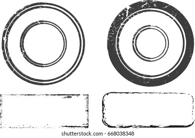 Grunge post Stamps Collection, Circles. Banners, Insignias , Logos, Icons, Labels and Badges Set . vector distress textures.blank shapes.
