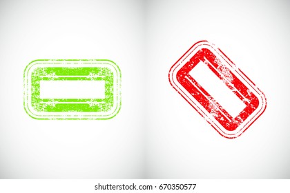 Grunge post Stamps Collection, Circles. Banners, Insignias , Logos, Icons, Labels and Badges Set . vector distress textures.blank shapes.