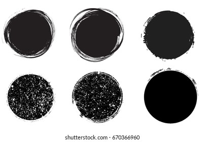 Grunge post Stamps Collection, Circles. Banners, Insignias , Logos, Icons, Labels and Badges Set . vector distress textures.blank shapes.