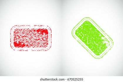 Grunge post Stamps Collection, Circles. Banners, Insignias , Logos, Icons, Labels and Badges Set . vector distress textures.blank shapes.