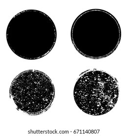 Grunge post Stamps Collection, Circles. Banners, Insignias , Logos, Icons, Labels and Badges Set . vector distress textures.blank shapes.