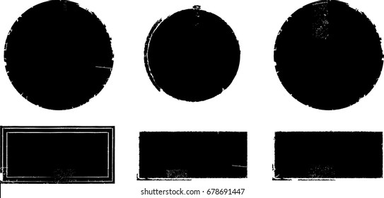 Rough Edge Box Hand Drawn Brush Stock Vector (Royalty Free) 1035254023 ...