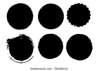 Grunge post Stamps Collection, Circles. Banners, Insignias , Logos, Icons, Labels and Badges Set . vector distress textures.blank shapes.