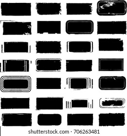 Grunge post Stamps Collection, Circles. Banners, Insignias , Logos, Icons, Labels and Badges Set . vector distress textures.blank shapes.
