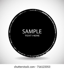 Grunge post Stamps Collection, Circles. Banners, Insignias , Logos, Icons, Labels and Badges Set . vector distress textures. round shapes.