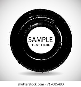 Grunge post Stamps Collection, Circles. Banners, Insignias , Logos, Icons, Labels and Badges Set . vector distress textures. round shapes.
