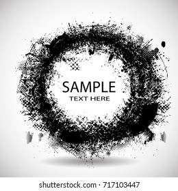 Grunge post Stamps Collection, Circles. Banners, Insignias , Logos, Icons, Labels and Badges Set . vector distress textures. round shapes.