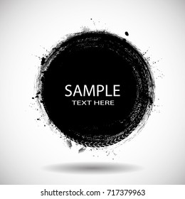 Grunge post Stamps Collection, Circles. Banners, Insignias , Logos, Icons, Labels and Badges Set . vector distress textures. round shapes.
