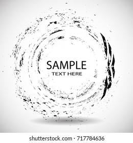 Grunge post Stamps Collection, Circles. Banners, Insignias , Logos, Icons, Labels and Badges Set . vector distress textures. round shapes.