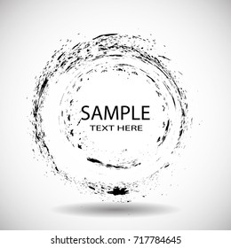 Grunge post Stamps Collection, Circles. Banners, Insignias , Logos, Icons, Labels and Badges Set . vector distress textures. round shapes.