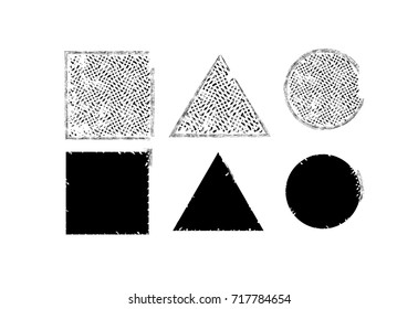 Grunge post Stamps Collection, Circles. Banners, Insignias , Logos, Icons, Labels and Badges Set . vector distress textures.blank shapes.