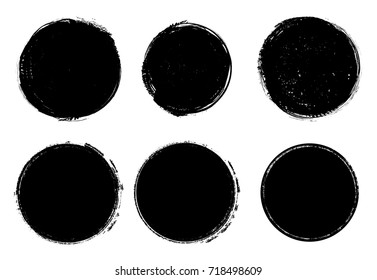 Grunge post Stamps Collection, Circles. Banners, Insignias , Logos, Icons, Labels and Badges Set . vector distress textures.blank shapes.