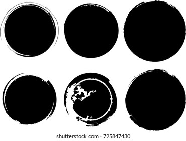 Grunge post Stamps Collection, Circles. Banners, Insignias , Logos, Icons, Labels and Badges Set . vector distress textures.blank shapes.