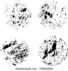 Grunge post Stamps Collection, Circles. Banners, Insignias , Logos, Icons, Labels and Badges Set . vector distress textures.blank shapes.