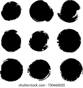 Grunge post Stamps Collection, Circles. Banners, Insignias , Logos, Icons, Labels and Badges Set . vector distress textures.blank shapes.