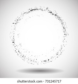 Grunge post Stamps Collection, Circles. Banners, Insignias , Logos, Icons, Labels and Badges Set . vector distress textures.blank shapes.