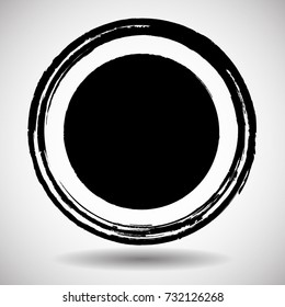 Grunge post Stamps Collection, Circles. Banners, Insignias , Logos, Icons, Labels and Badges Set . vector distress textures.blank shapes.