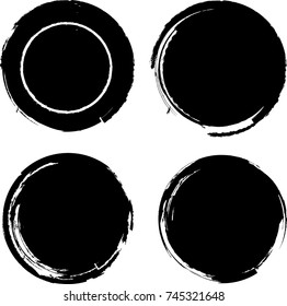 Grunge post Stamps Collection, Circles. Banners, Insignias , Logos, Icons, Labels and Badges Set . vector distress textures.blank shapes.