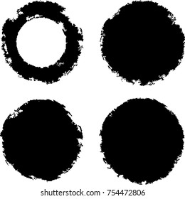 Grunge post Stamps Collection, Circles. Banners, Insignias , Logos, Icons, Labels and Badges Set . vector distress textures.blank distressed round shapes.