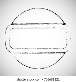 Grunge post Stamps Collection, Circles. Banners, Insignias , Logos, Icons, Labels and Badges Set . vector distress textures.blank shapes.
