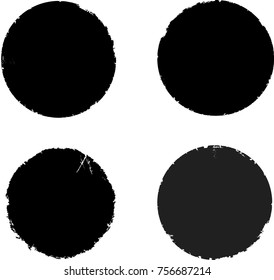 Grunge post Stamps Collection, Circles. Banners, Insignias , Logos, Icons, Labels and Badges Set . vector distress textures.blank shapes.