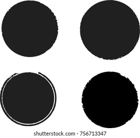 Grunge post Stamps Collection, Circles. Banners, Insignias , Logos, Icons, Labels and Badges Set . vector distress textures.blank shapes.