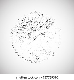 Grunge post Stamps Collection, Circles. Banners, Insignias , Logos, Icons, Labels and Badges Set . vector distress textures.blank shapes.
