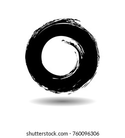 Grunge post Stamps Collection, Circles. Banners, Insignias , Logos, Icons, Labels and Badges Set . vector distress textures. blank spiral shapes.