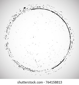 Grunge post Stamps Collection, Circles. Banners, Insignias , Logos, Icons, Labels and Badges Set . vector distress textures.blank shapes.