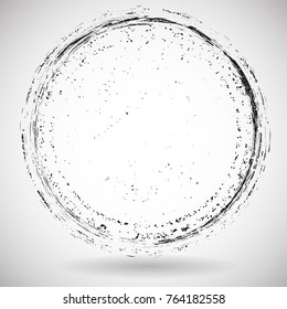 Grunge post Stamps Collection, Circles. Banners, Insignias , Logos, Icons, Labels and Badges Set . vector distress textures.blank shapes.