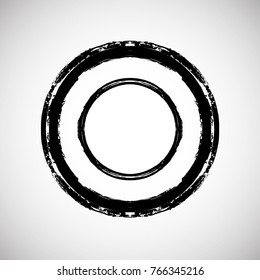 Grunge post Stamps Collection, Circles. Banners, Insignias , Logos, Icons, Labels and Badges Set . vector distress textures.blank shapes.