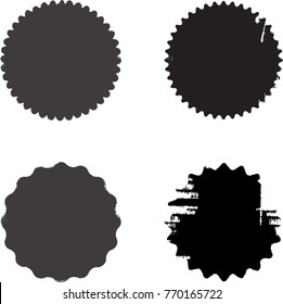 Grunge post Stamps Collection, Circles. Banners, Insignias , Logos, Icons, Labels and Badges Set . vector distress textures.blank shapes.