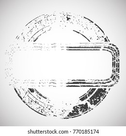 Grunge post Stamps Collection, Circles. Banners, Insignias , Logos, Icons, Labels and Badges Set . vector distress textures.blank shapes.