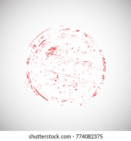Grunge post Stamps Collection, Circles. Banners, Insignias , Logos, Icons, Labels and Badges Set . vector distress textures. red blank shapes.
