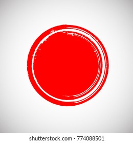 Grunge post Stamps Collection, Circles. Banners, Insignias , Logos, Icons, Labels and Badges Set . vector distress textures. red blank shapes.