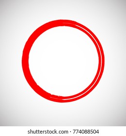 Grunge post Stamps Collection, Circles. Banners, Insignias , Logos, Icons, Labels and Badges Set . vector distress textures. red blank shapes.