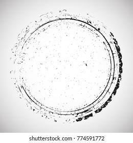 Grunge post Stamps Collection, Circles. Banners, Insignias , Logos, Icons, Labels and Badges Set . vector distress textures.blank shapes.