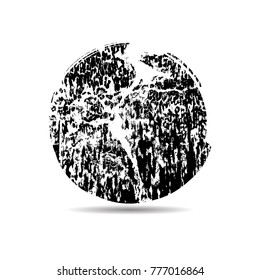 Grunge post Stamps Collection, Circles. Banners, Insignias , Logos, Icons, Labels and Badges Set . vector distress textures.blank shapes.