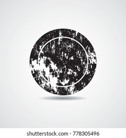 Grunge post Stamps Collection, Circles. Banners, Insignias , Logos, Icons, Labels and Badges Set . vector distress textures.blank shapes.