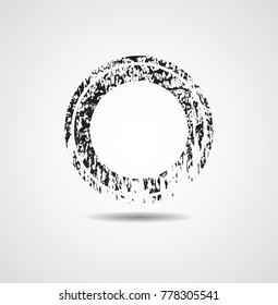 Grunge post Stamps Collection, Circles. Banners, Insignias , Logos, Icons, Labels and Badges Set . vector distress textures.blank shapes.
