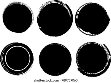 Grunge post Stamps Collection, Circles. Banners, Insignias , Logos, Icons, Labels and Badges Set . vector distress textures.blank shapes.