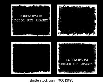 Grunge post Stamps Collection, Circles. Banners, Insignias , Logos, Icons, Labels and Badges Set . vector distress textures.blank shapes
