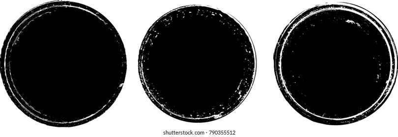 Grunge post Stamps Collection, Circles. Banners, Insignias , Logos, Icons, Labels and Badges Set . vector distress textures.blank shapes.