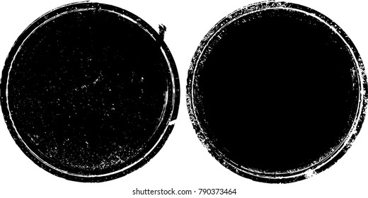 Grunge post Stamps Collection, Circles. Banners, Insignias , Logos, Icons, Labels and Badges Set . vector distress textures.blank shapes.