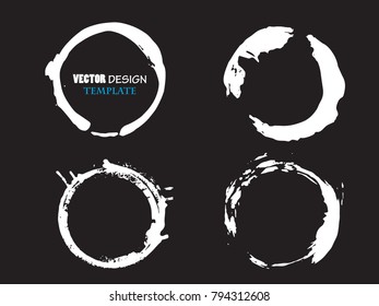 Grunge post Stamps Collection, Circles. Banners, Insignias , Logos, Icons, Labels and Badges Set . vector distress textures.blank shapes.