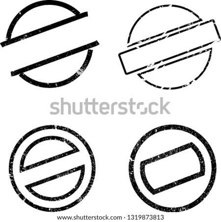 Grunge post Stamps Collection, Circles. Banners, Insignias , Logos, Icons, Labels and Badges Set . vector distress textures.blank shapes.