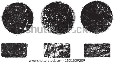 Grunge post Stamps Collection, Circles. Banners, Insignias , Logos, Icons, Labels and Badges Set . vector distress textures.blank shapes.