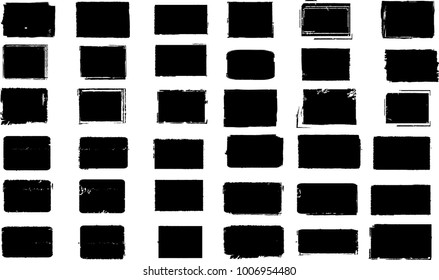 Grunge post Stamps Collection, rectangles
. Banners, Insignias , Logos, Icons, Labels and Badges Set . vector distress textures. rectangular blank shapes.