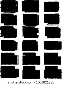 Grunge post Stamps Collection, rectangles
. Banners, Insignias , Logos, Icons, Labels and Badges Set . vector distress textures.blank shapes.